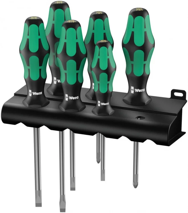 Набор отверток Kraftform Plus Lasertip, 334/6 Rack, подставка, 6 предметов WE-105650