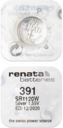 RENATA SR1120W 391 (0%Hg), Элемент питания