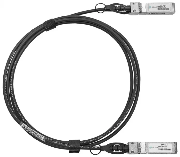Модуль SFP+ Direct Attached Cable (DAC), дальность до 1м