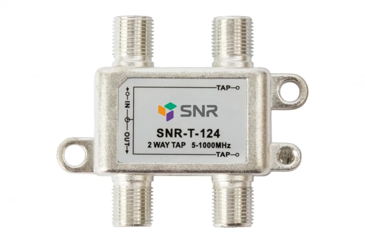 Ответвитель абонентский SNR-T-124, на 1 отвод вносимое затухание IN-TAP 24dB.