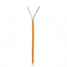 Кабель NETLAN U/UTP 2 пары, Кат.5 (Класс D), 100МГц, одножильный, BC (чистая медь), внутренний, LSZH нг(B)-HF, оранжевый, 305м