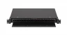 Оптический кросс NIKOMAX 19" Premium Line, 1U, до 24 SC портов или 48 LC портов, выдвижной, со съёмной полкой, черный