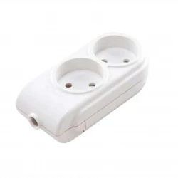 Колодка удлинителя 2-м без заземл. защ. шторки Makel N2010000