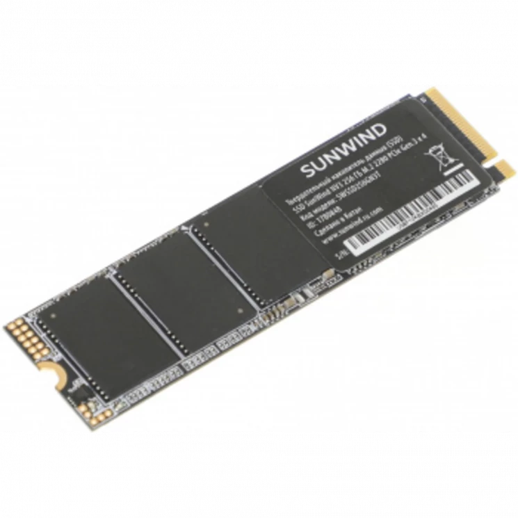 Накопитель SSD SunWind PCIe 3.0 x4 256GB SWSSD256GN3T NV3 M.2 2280