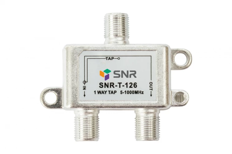 Ответвитель абонентский SNR-T-126 на 1 отвод вносимое затухание IN-TAP 26dB.