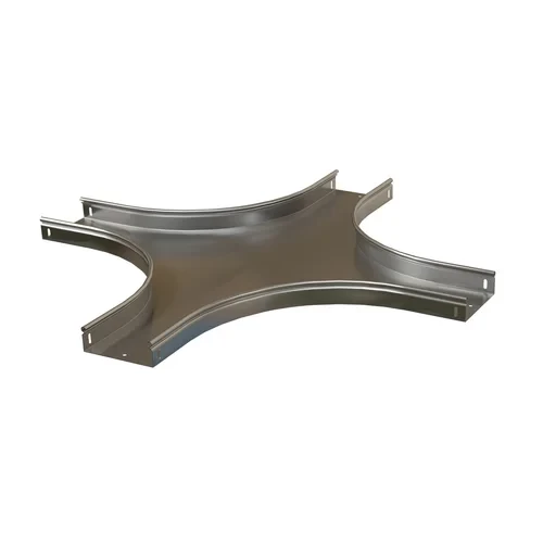 Ответвитель X-образный горизонтальный плавный 100x50 R100-0,8 мм