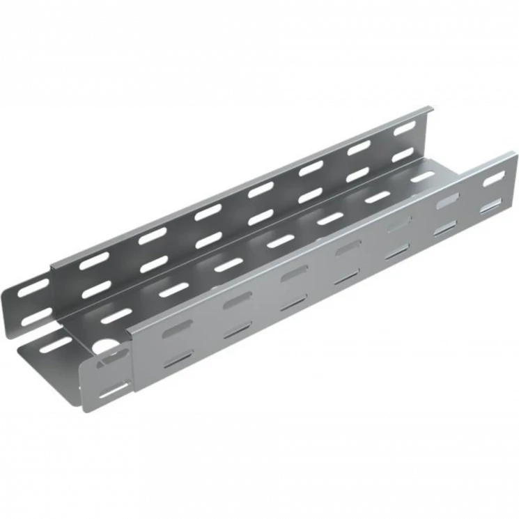 Лоток листовой перфорированный 50х50 L3000 сталь 0.55мм "БЫСТРЫЙ МОНТАЖ" LP50-50-0.55-3000 КМ LO0601