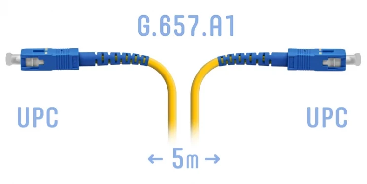 Патчкорд оптический SC/UPC SM G.657.A1 5 метров