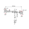 Кронштейн для мониторов Cactus CS-VM-D29-BK черный 13"-27" макс.10кг настольный поворот и наклон