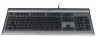 Клавиатура A4Tech KLS-7MUU серебристый/черный USB slim Multimedia