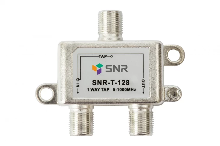 Ответвитель абонентский SNR-T-128 на 1 отвод вносимое затухание IN-TAP 28dB.