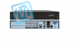 Мультиформатный видеорегистратор Линия XVR 8N H265-N для аналоговых и IP-видеокамер. Количество каналов: видео - 4, 1HDD объемом до 14Тб, H.265