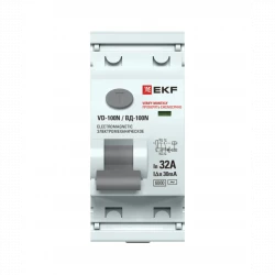 Выключатель дифференциального тока 2п 32А 30мА тип AC 6кА ВД-100N электромех. PROxima EKF E1026M3230