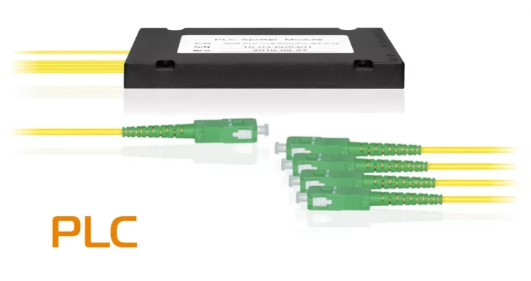 Делитель оптический планарный PLC-1x4, корпус, разъемы SC/APC