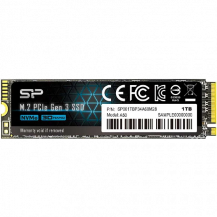 Накопитель SSD Silicon Power PCIe 3.0 x4 1TB SP001TBP34A60M28 M-Series M.2 2280