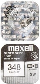 MAXELL SR421SW 348 (0%Hg), Элемент питания