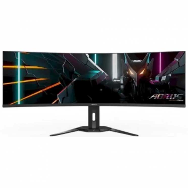 Монитор Gigabyte 49" Aorus CO49DQ черный OLED 16:9 HDMI M/M матовая HAS Piv 250cd 178гр/178гр 5120x1