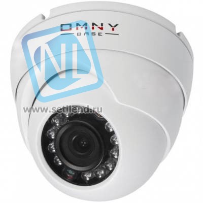 IP камера видеонаблюдения антивандальная OMNY miniDome1.3M серия BASE купольная 1.3Мп, 2.8мм, PoE, 12В, ИК, EasyMic