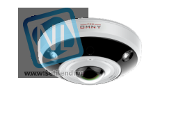 IP камера OMNY P112F антивандальная панорамная 12Мп c ИК и белым светом, 12В/PoE 802.3af, аналитика, встр. двойной микр/динамик/аудиовх, microSD, 2мм