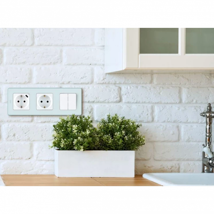 Розетка 1-м СП Inspiria 16А IP20 250В 2P+E немецк. стандарт с заряд. устройством USB тип C 1.5А 5В м