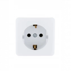 Розетка 1-м ОП Viola с заземл. бел. LEZARD 751-0200-122