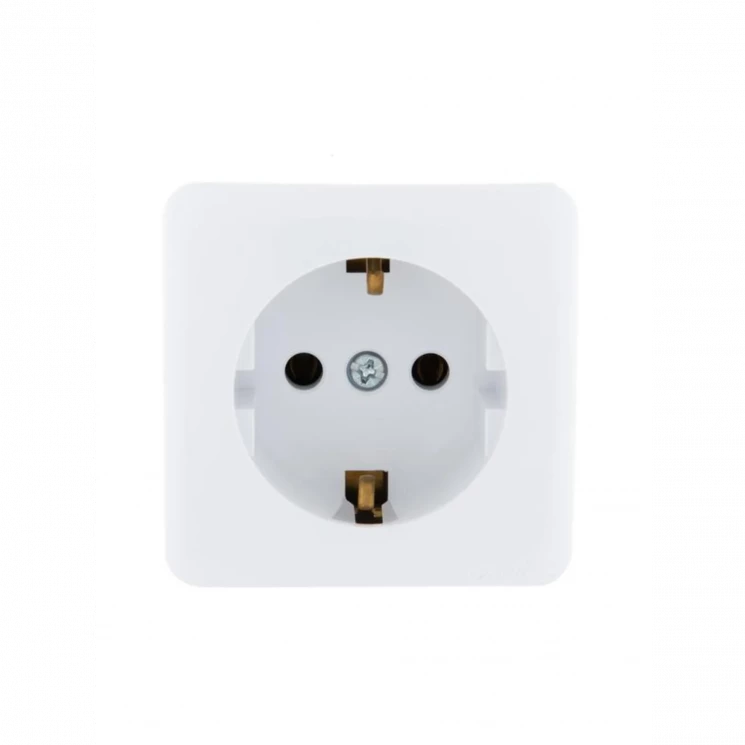 Розетка 1-м ОП Viola с заземл. бел. LEZARD 751-0200-122