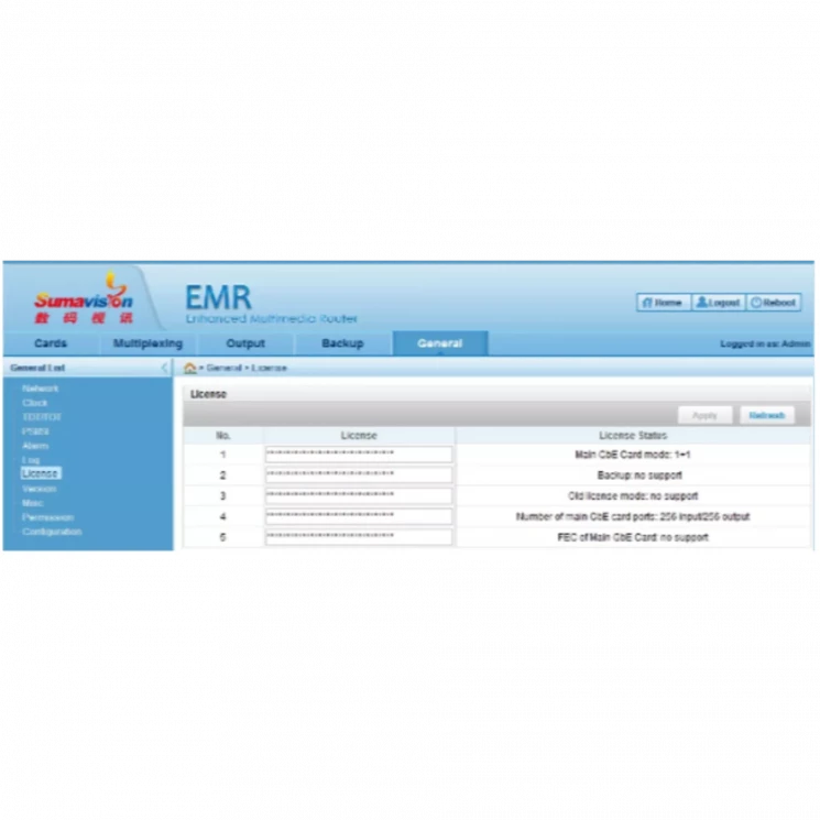 Лицензия на дополнительные четыре потока QAM модуляции для карты C518