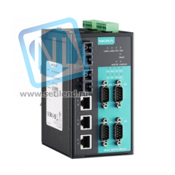 NPort S8455I-MM-SC 4-портовый преобразователь RS-232/422/485 в Ethernet cо встроенным Ethernet-коммутатором