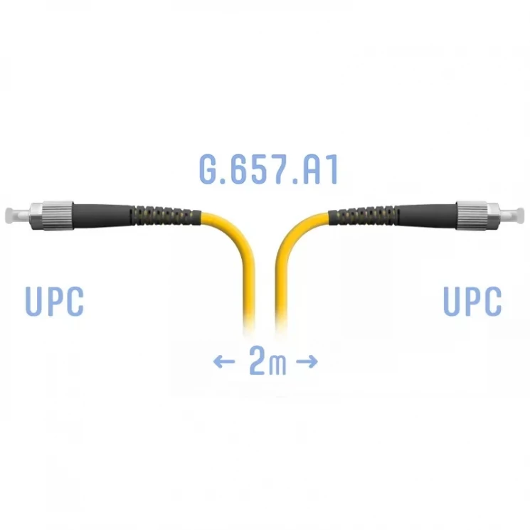 Патчкорд оптический FC/UPC SM G.657.A1 2 метра