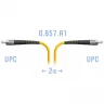 Патчкорд оптический FC/UPC SM G.657.A1 2 метра