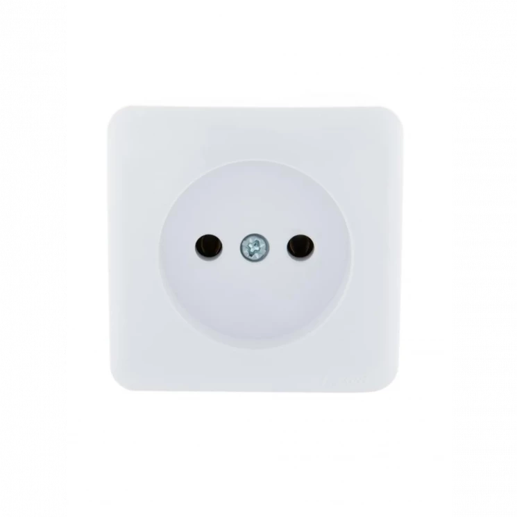 Розетка 1-м ОП Viola 16А IP20 без заземл. бел. LEZARD 751-0200-121