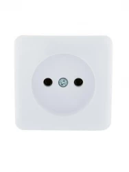 Розетка 1-м ОП Viola 16А IP20 без заземл. бел. LEZARD 751-0200-121