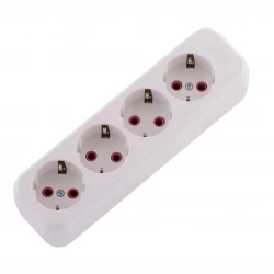 Колодка удлинителя 4-м с заземл. Lila LEZARD 720-0400-401