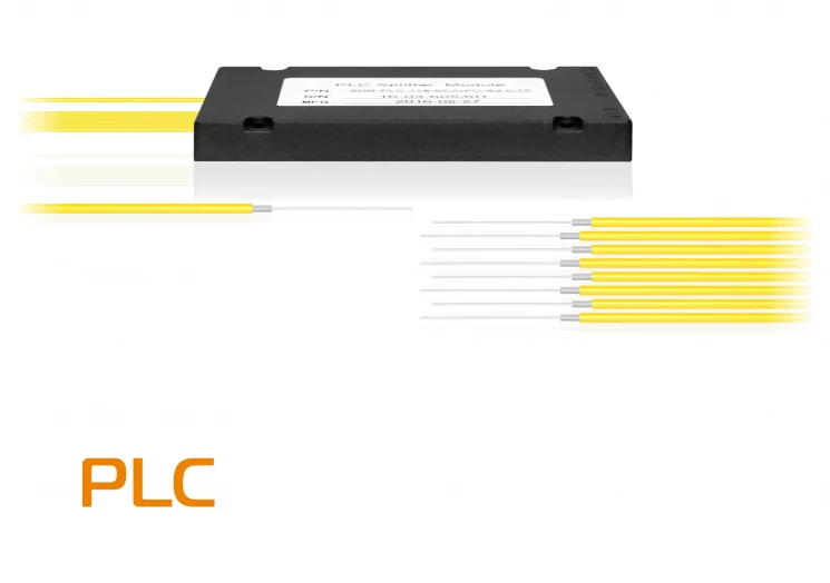 Делитель оптический планарный PLC-1x8, корпус, неоконцованный