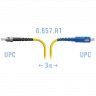 Патчкорд оптический ST/UPC-SC/UPC SM G.657.A1 3 метра