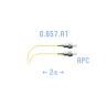 Шнур монтажный оптический FC/APC SM G.657.A1 2 метра
