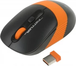 Мышь A4Tech Fstyler FG10S черный/оранжевый оптическая (2000dpi) silent беспроводная USB для ноутбука