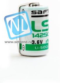 SAFT LS 14250 CNR 1/2AA с лепестковыми выводами, Элемент питания