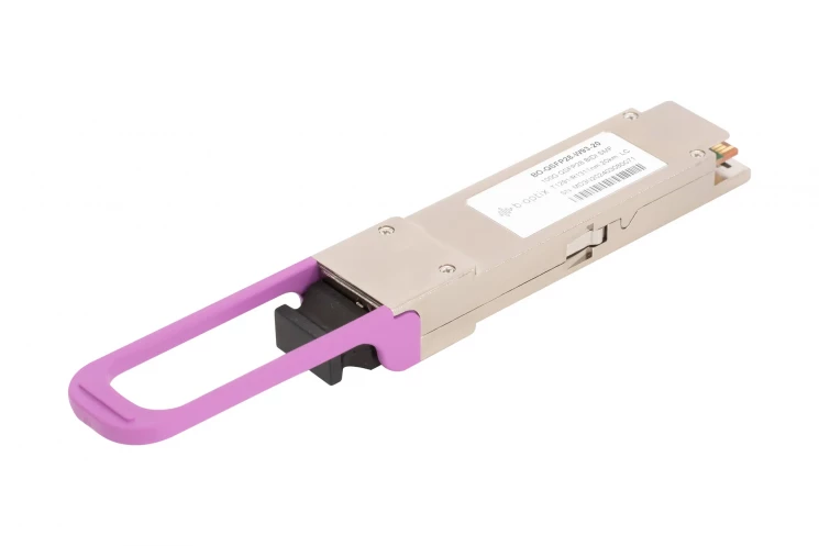 Модуль B-OptiX, QSFP28 100GBASE, BiDi, 1291нм, разъем LC дальность до 20км