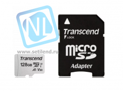 Флеш-накопитель Transcend Карта памяти Transcend 128GB UHS-I U3A1 microSD with Adapter