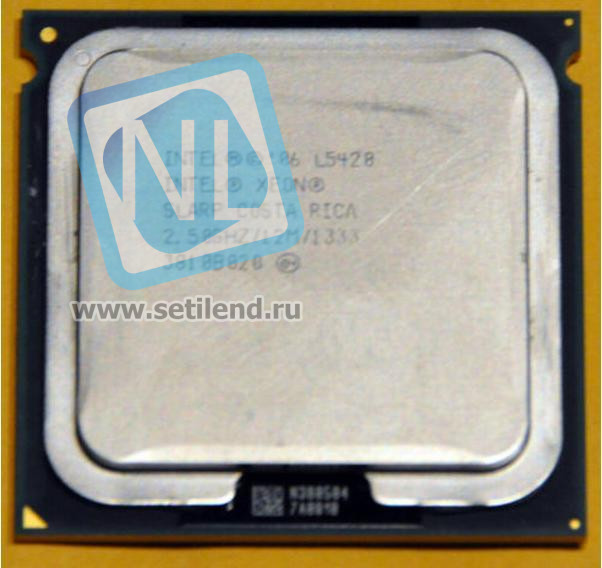 Процессор Intel SLARP Процессор Xeon L5420 2500Mhz (1333/2x6Mb/1.35v) Socket LGA771-SLARP(NEW)
