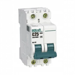 Выключатель автоматический модульный 2п C 25А 4.5кА ВА-101 DEKraft 11068DEK