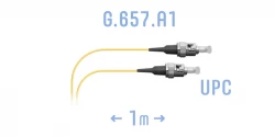 Шнур монтажный оптический ST/UPC SM G.657.A1 1 метр
