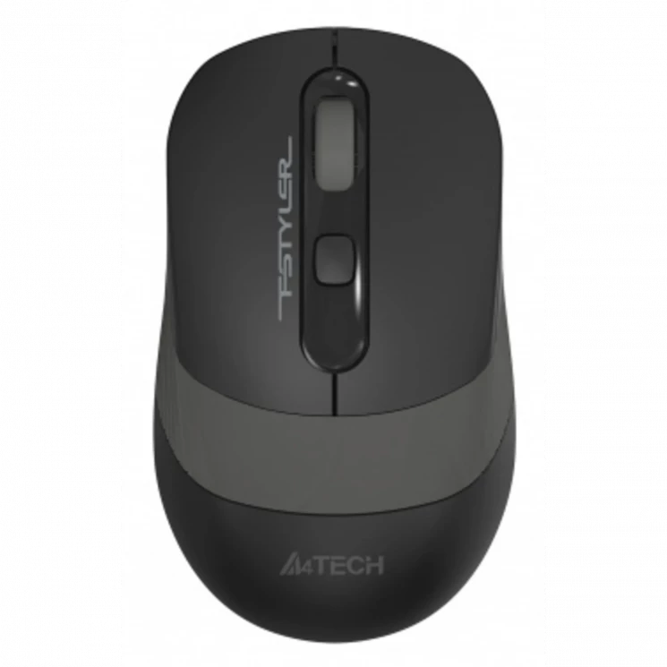 Мышь A4Tech Fstyler FG10S черный/серый оптическая (2000dpi) silent беспроводная USB для ноутбука (4but)