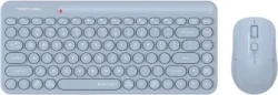 Клавиатура + мышь A4Tech Fstyler FG3200 Air2 клав:синий мышь:синий USB беспроводная slim Multimedia