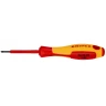 Отвёртка VDE Pozidriv PZ0, длина стержня 60 мм, L-162 мм, диэлектрическая, 2-компонентная рукоятка KN-982500