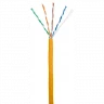 Кабель NETLAN U/UTP 4 пары, Кат.5e (Класс D), 100МГц, одножильный, BC (чистая медь), внутренний, LSZH нг(B)-HF, оранжевый, 305м