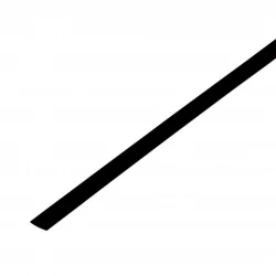 Трубка термоусадочная 3.5/1.75 1м черн. Rexant 20-3506