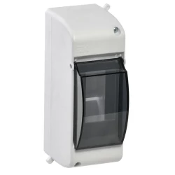 Корпус ОП КМПн 2/2 Krepta 3 IP30 для 2-х авт. выкл. прозр. крышка пластик. бел. IEK MKP42-N-02-30-20