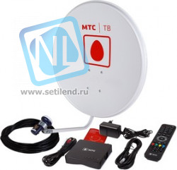 35-0105, Комплект Спутникового ТВ от МТС, ТВ-приставка, 1 год "Базовый ULTRA HD" (модель №171)